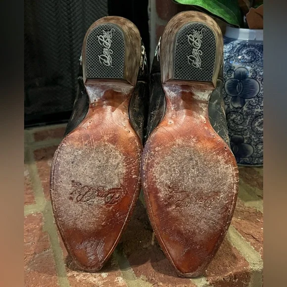 Dan Post Anna snip toe Embroidered Western Cowboy Boots, women’s size 9, - Picture 8 of 11